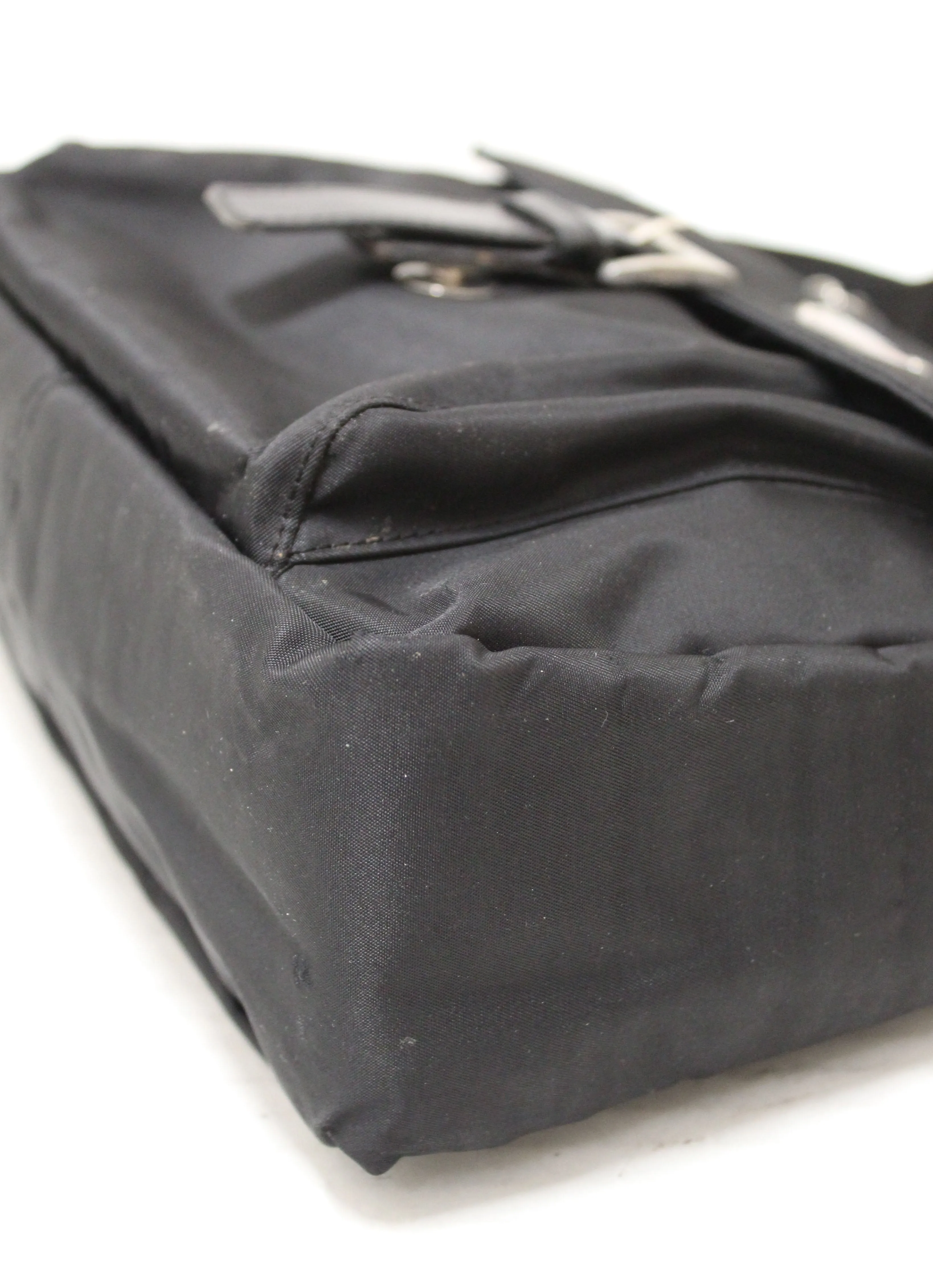 Authentic Prada Black Nylon Crossbody Messenger Bag
