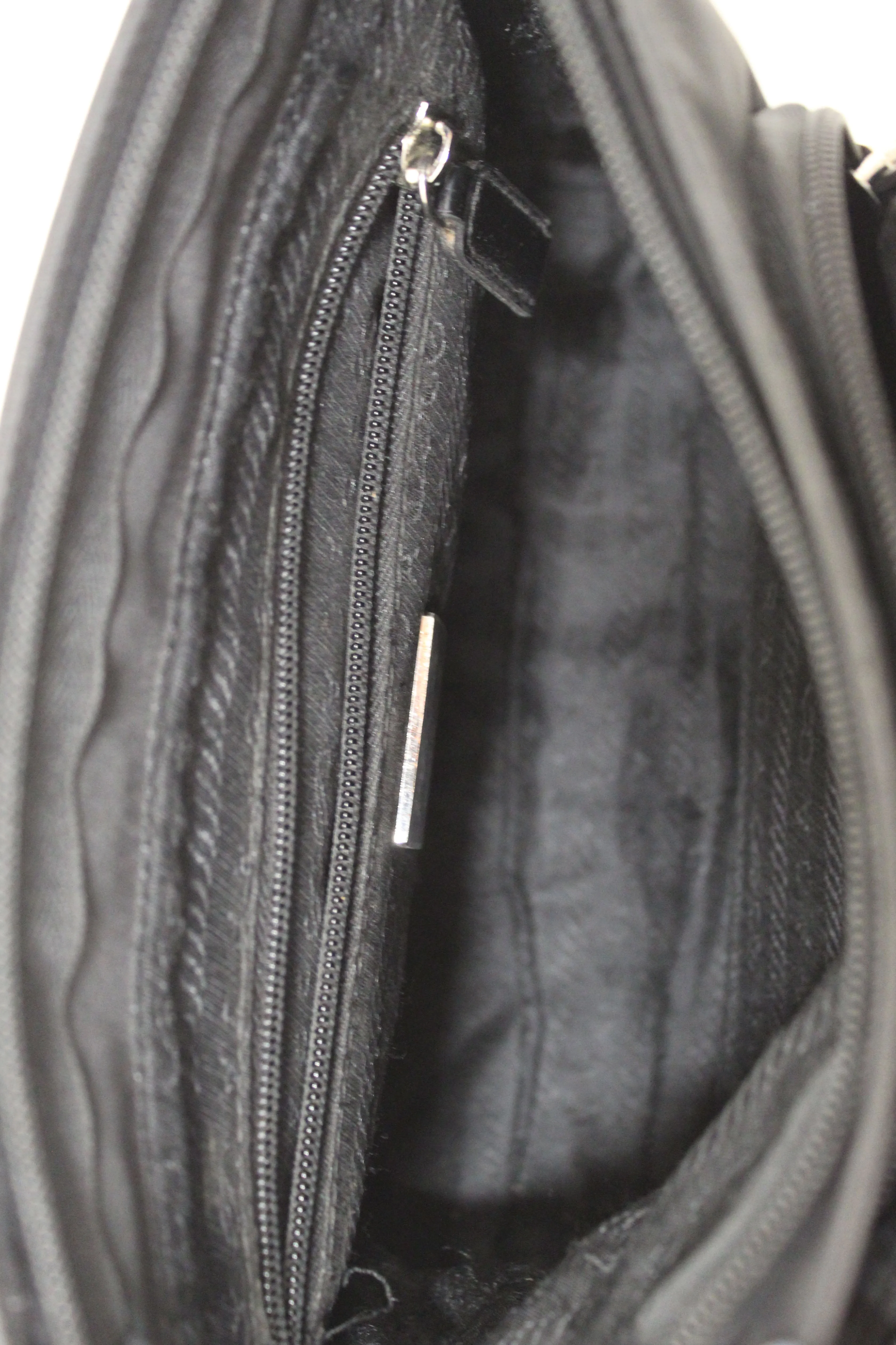 Authentic Prada Black Nylon Crossbody Messenger Bag