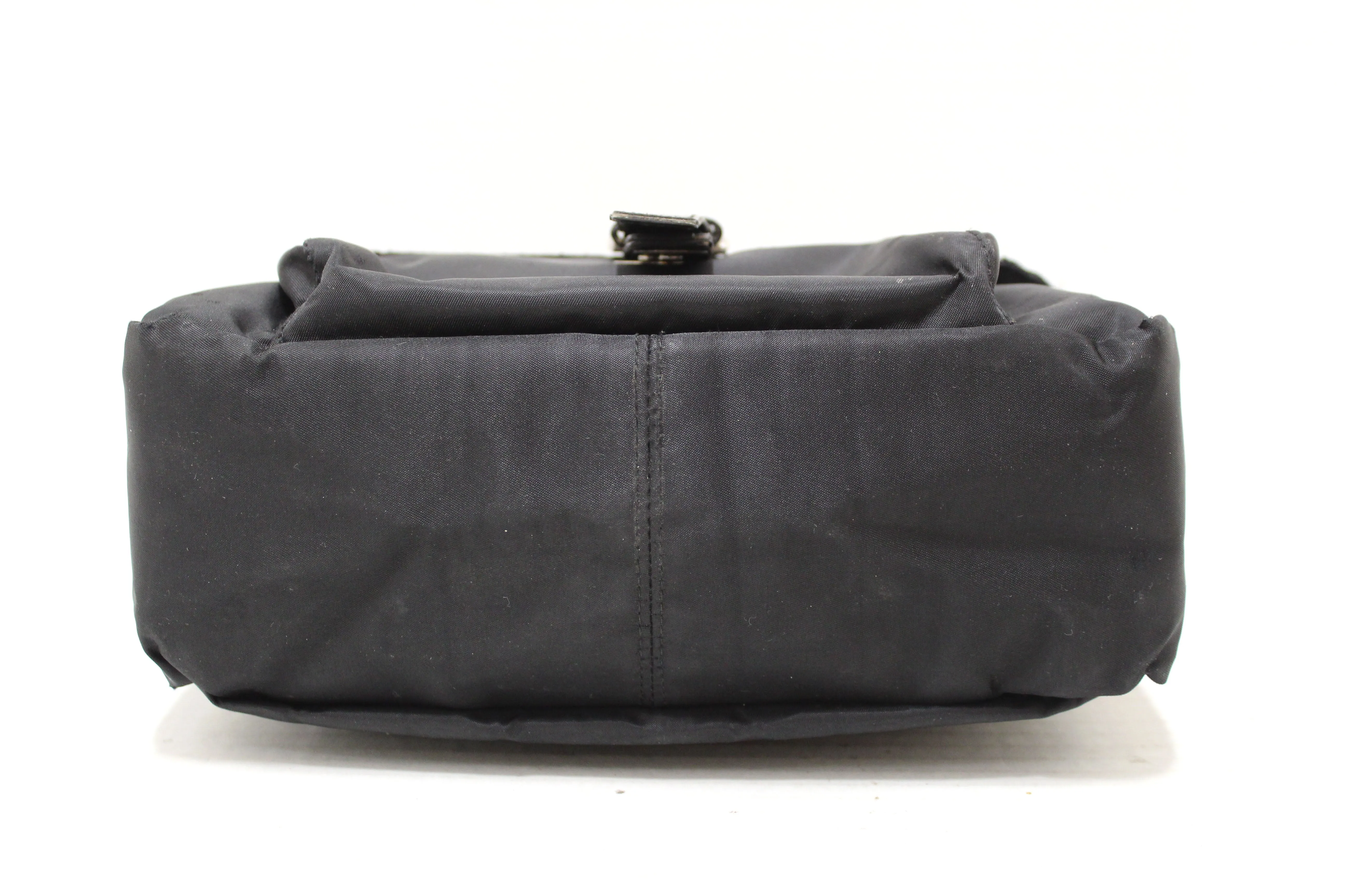 Authentic Prada Black Nylon Crossbody Messenger Bag