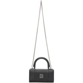 Balenciaga Black Hourglass Phone Holder Bag