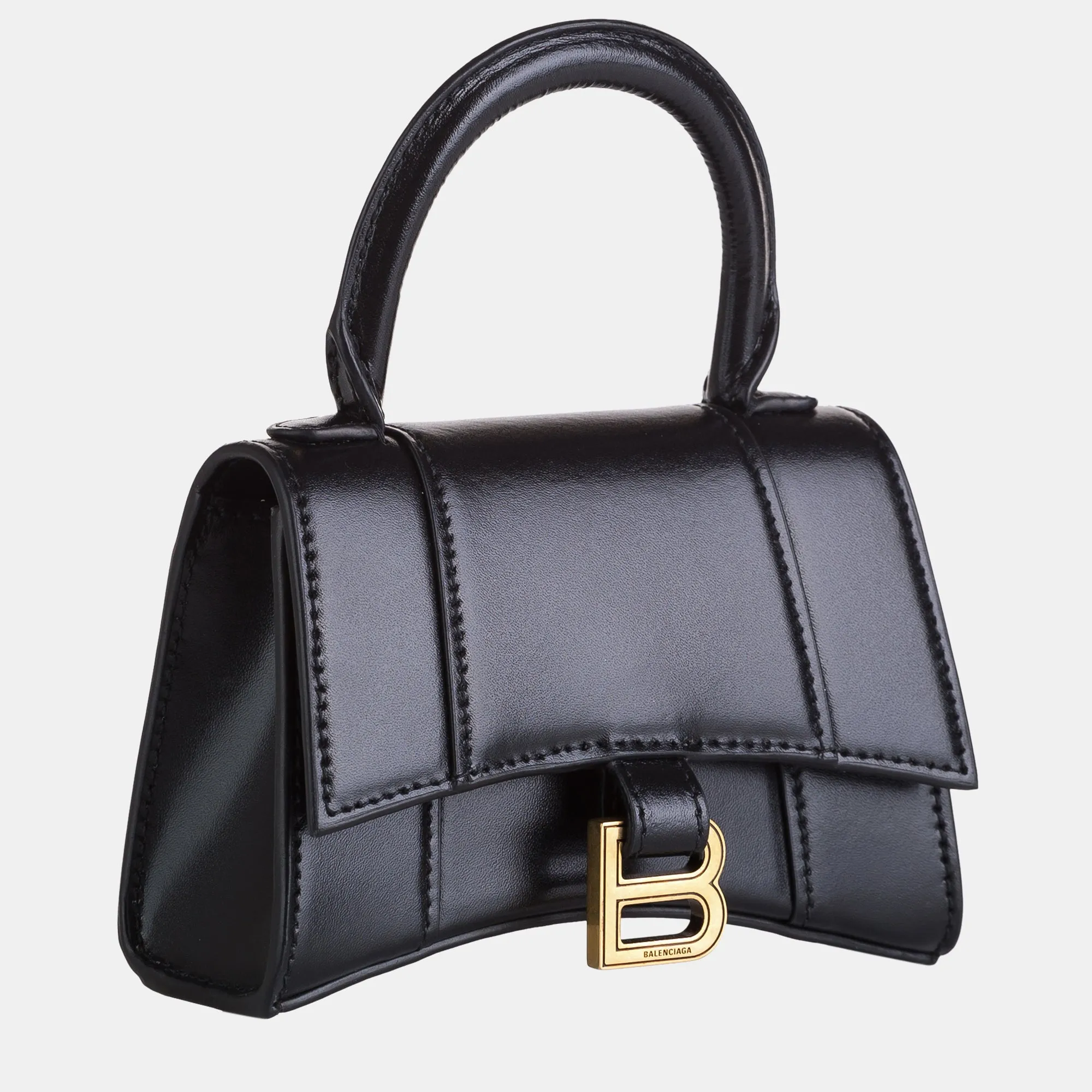 Balenciaga Black Mini Hourglass Bag