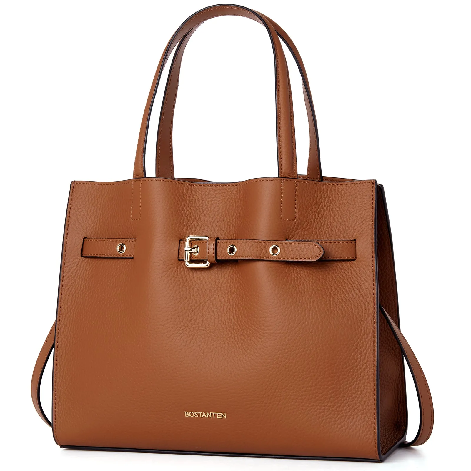 BOSTANTEN Women Handbags Purses Leather Tote Bags Designer Fashion Top Handle Crossbody Bags with Zipper Pouch