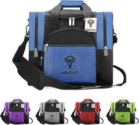 Bowling Ball Tote Bag with Padded Holder, Holds One Bowling Ball and Shoes Up to Mens Size 15, Multifunction Accessory Pockets