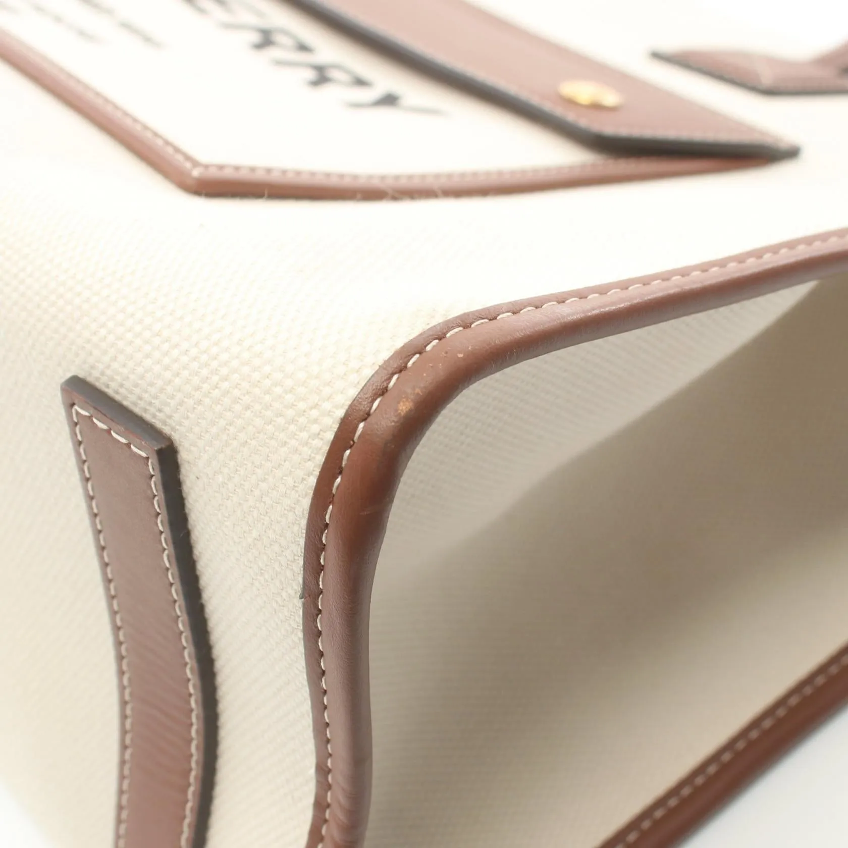 Burberry Canvas Leather Tote Bag