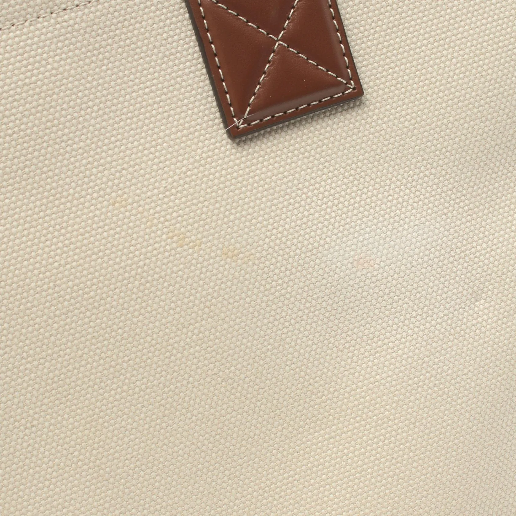 Burberry Canvas Leather Tote Bag