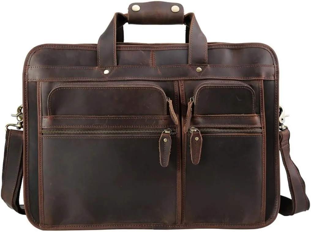 Business Envelopes Top Layer Cowhide Men's Inch Laptop Bag Shoulder Bag