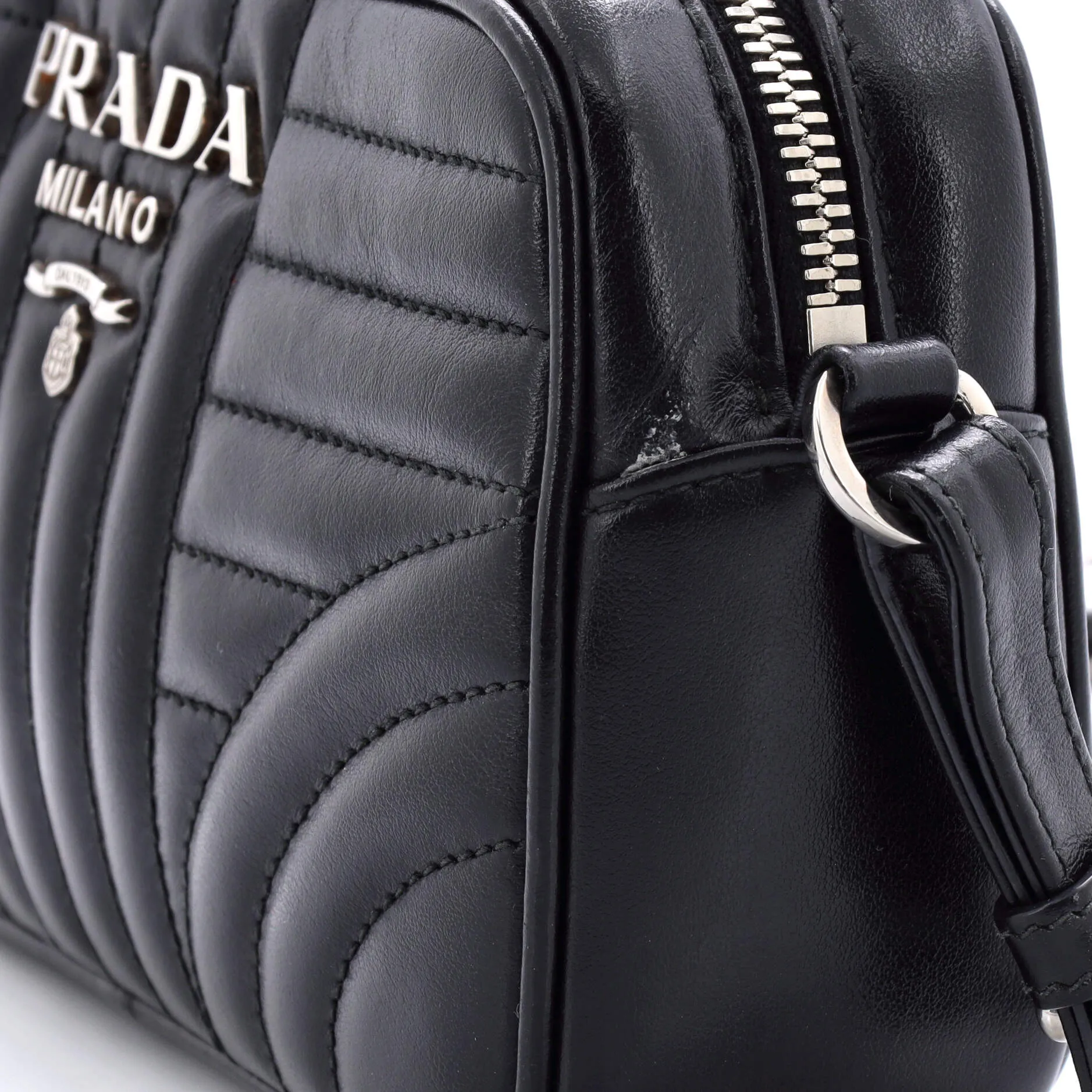 Camera Bag Diagramme Quilted Leather Mini