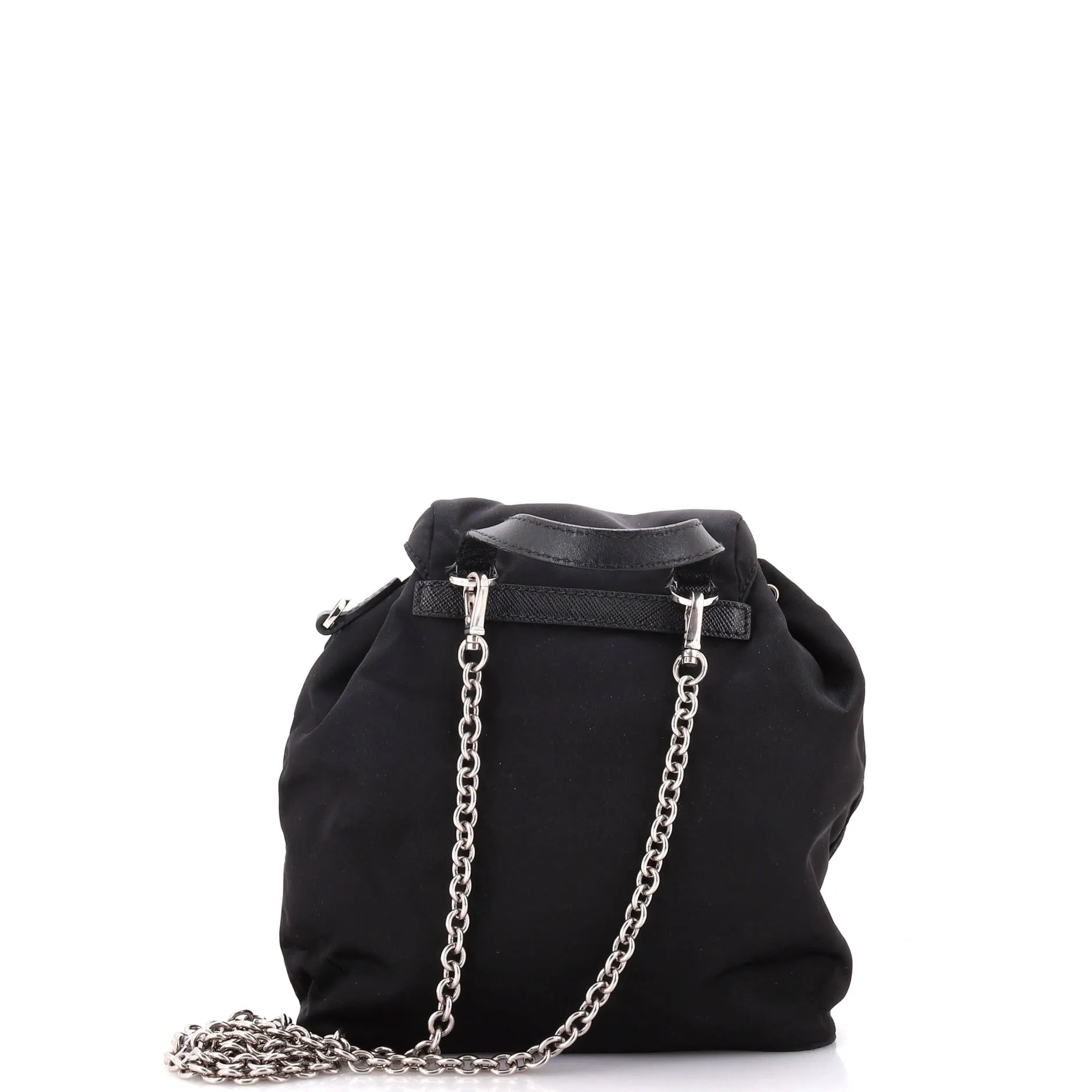 Convertible Chain Backpack Tessuto Mini