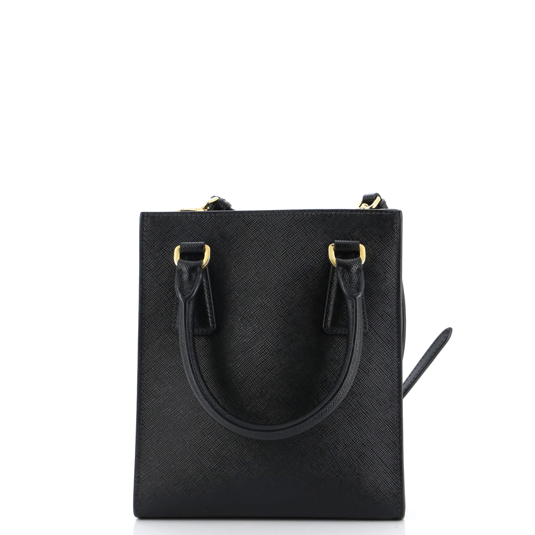 Convertible Open Tote Saffiano Leather Mini