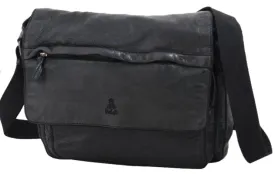 Dakar Vintage Leather 13" Messenger Bag | Black