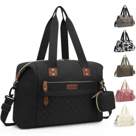 Diaper Bag Tote, Diaper Baby Bags with Pacifier Case, Shoulder Straps, Stroller Clips, Waterproof Large Mommy Maternity Travel Baby Tote for Mom and Dad, black