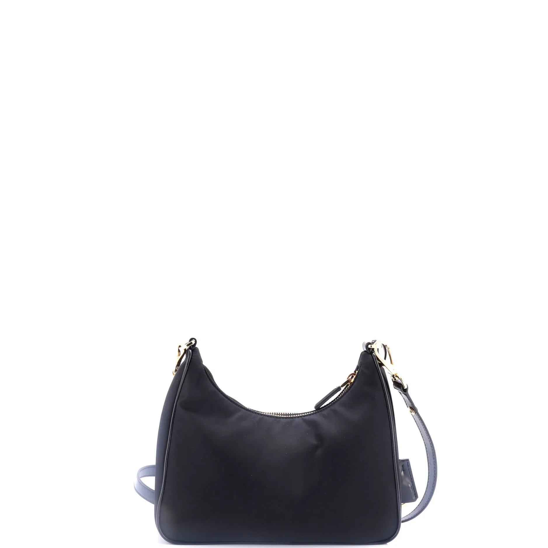 Front Pocket Hobo Re-Nylon and Brushed Leather Mini