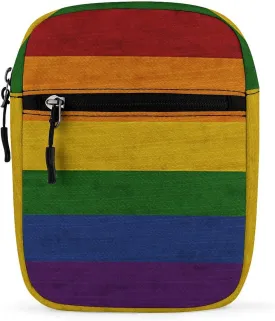 Gay Pride Flag Small Crossbody Bags Mini Shoulder Bag Travel Messenger Bag for Men Women