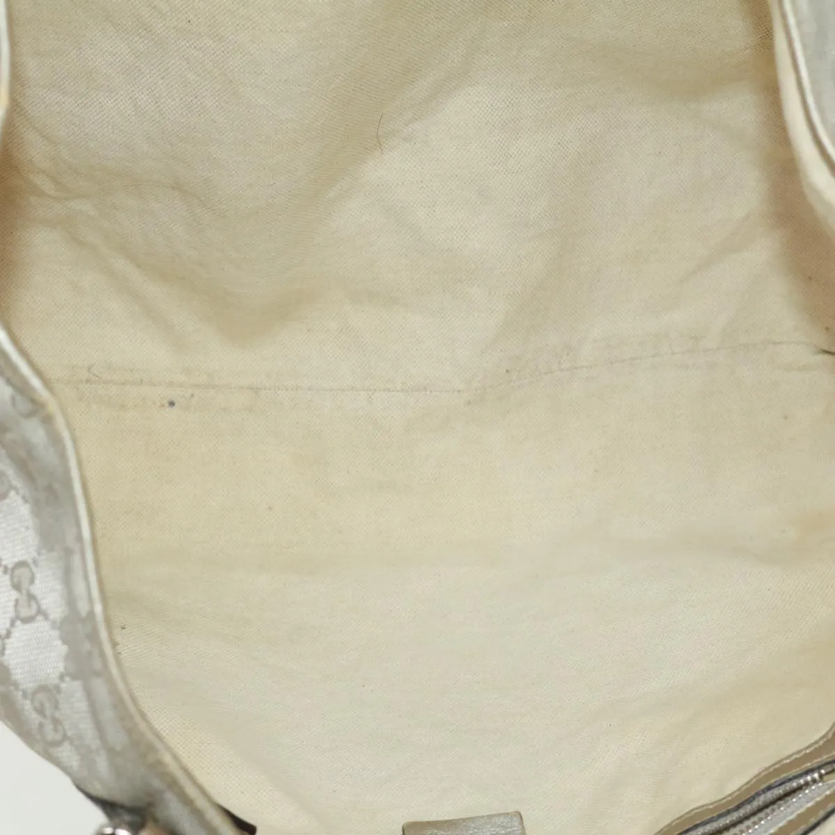 GUCCI GG Canvas Tote Bag Silver  cl184