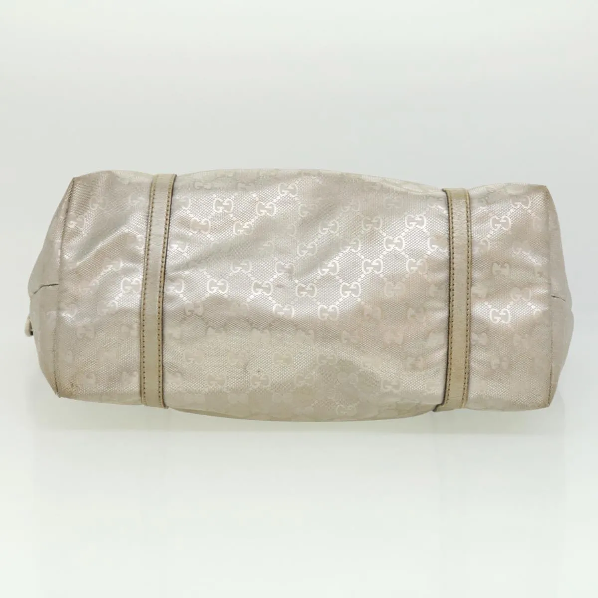 GUCCI GG Canvas Tote Bag Silver  cl184
