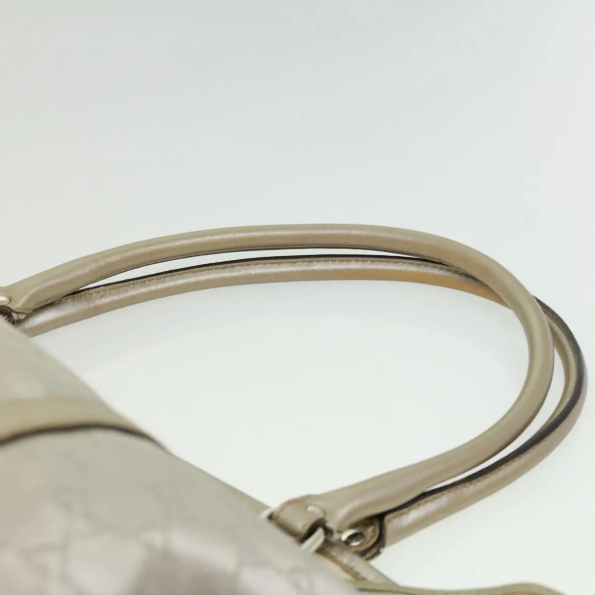 GUCCI GG Canvas Tote Bag Silver  cl184