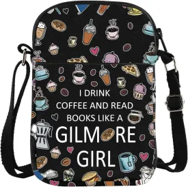 KUIYAI TV Show Merchandise Crossbody Bag Coffee Lover Gift Inspired Messenger Bag Lukes Diner Gift For Movie Fans