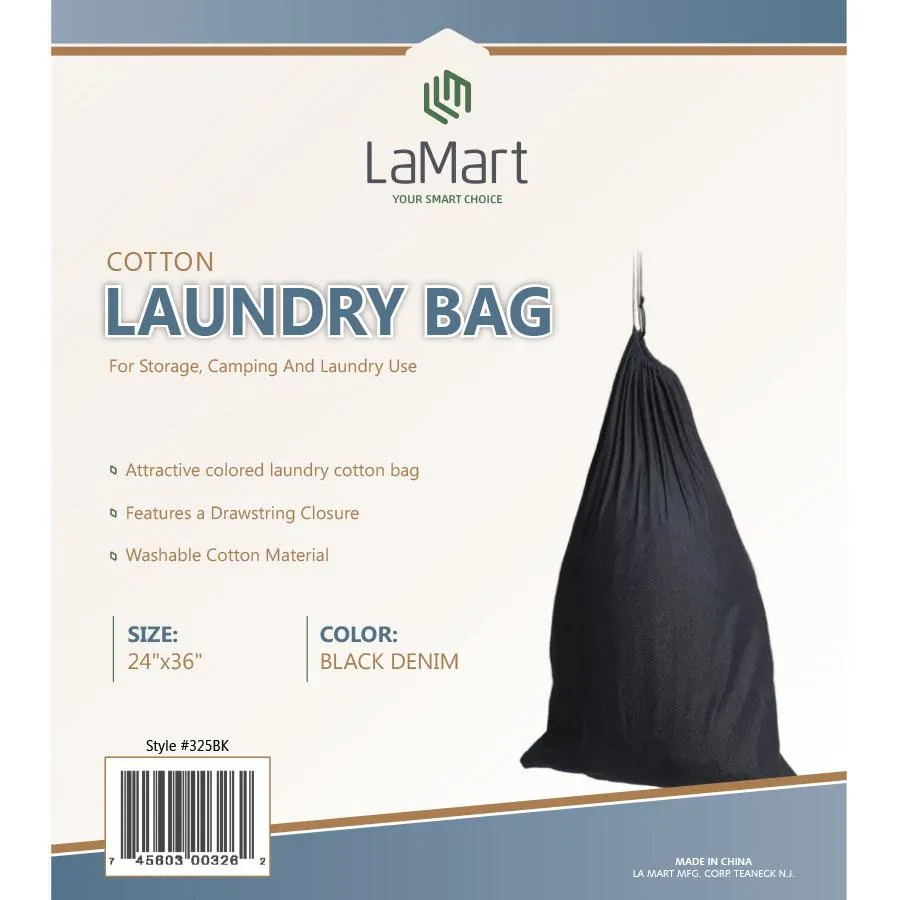LaMart Denim Laundry Sack