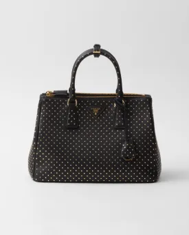 Large Prada Galleria Studded Leather Bag