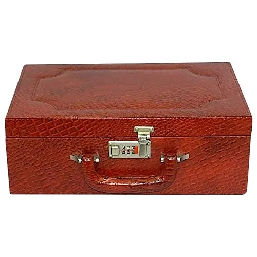 Leather Brief case Double Lock, Perfume box and Document Bag