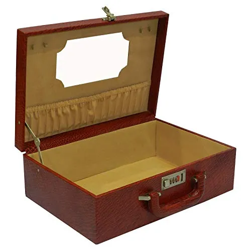 Leather Brief case Double Lock, Perfume box and Document Bag