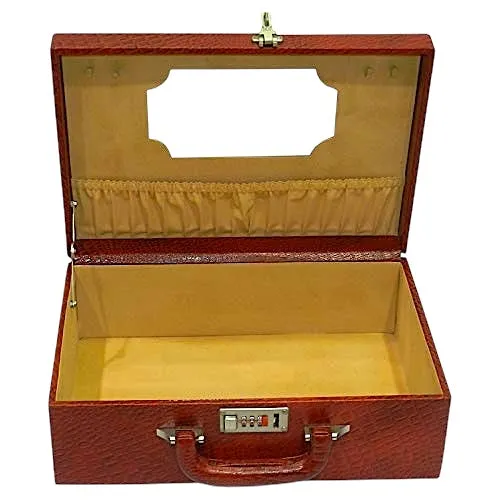 Leather Brief case Double Lock, Perfume box and Document Bag