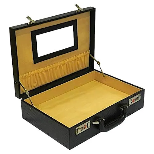 Leather Brief case Double Lock, Perfume box and Document Bag