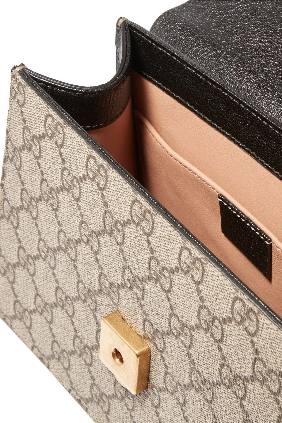 Linea E Bamboo Embellished Leather and Coated-Canvas Tote