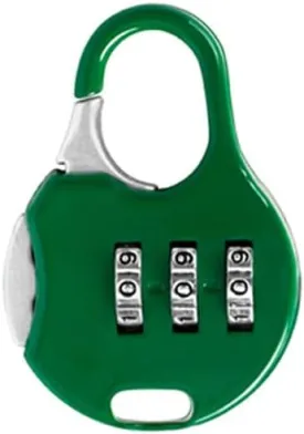 Mini Combination Lock Security Padlock 3 Digit Code Locks Colorful Lockers Number Locks for Suitcases Luggage and Briefcases Dark Green, 50*35*12mm/1.97*1.38*0.47in