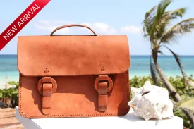 Mr. Miles Leather Messenger Laptop Bag