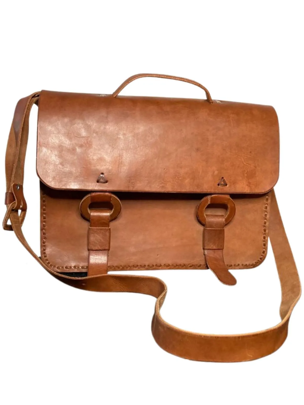 Mr. Miles Leather Messenger Laptop Bag