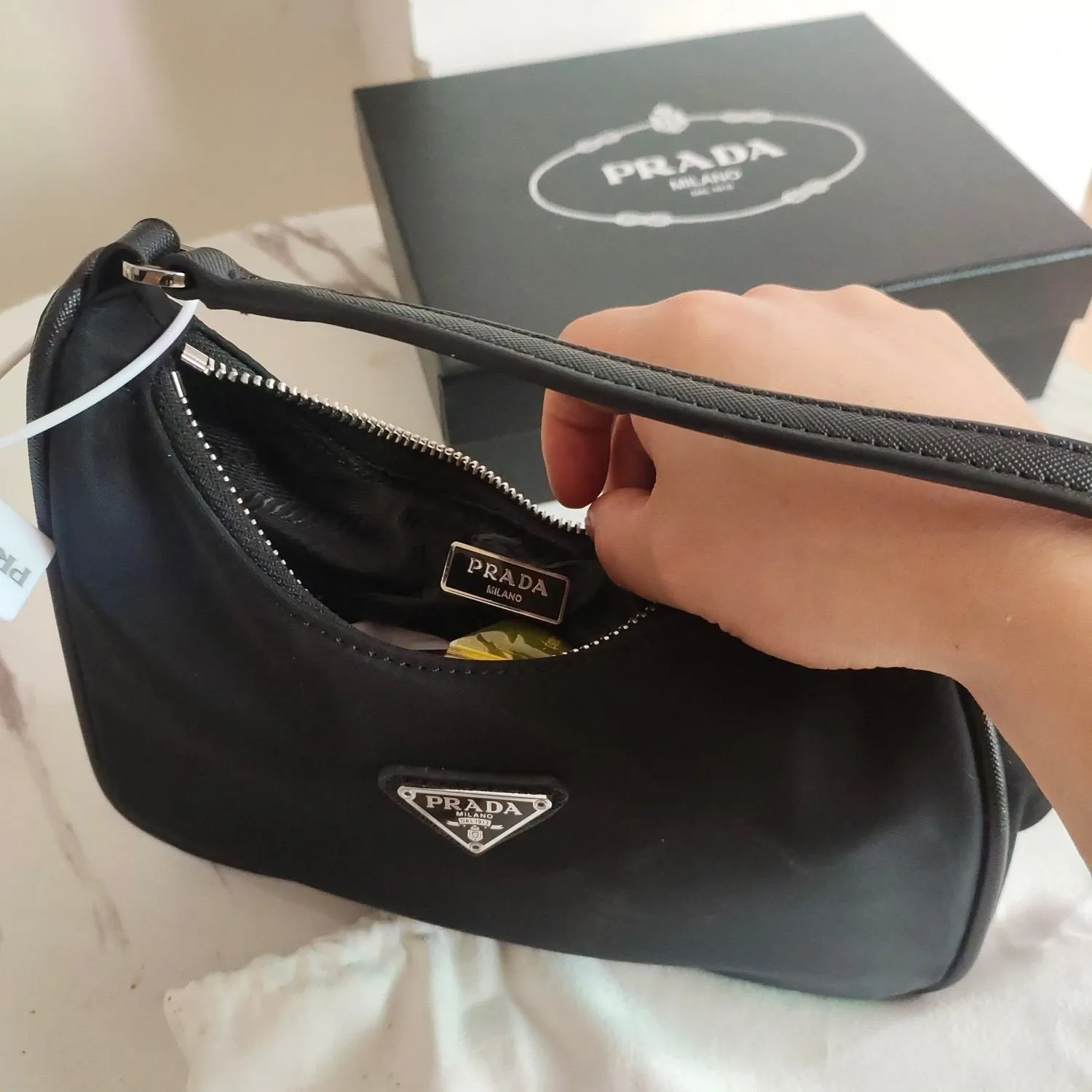 P Re-Edition 2005 Re-Nylon & Saffiano Mini Bag