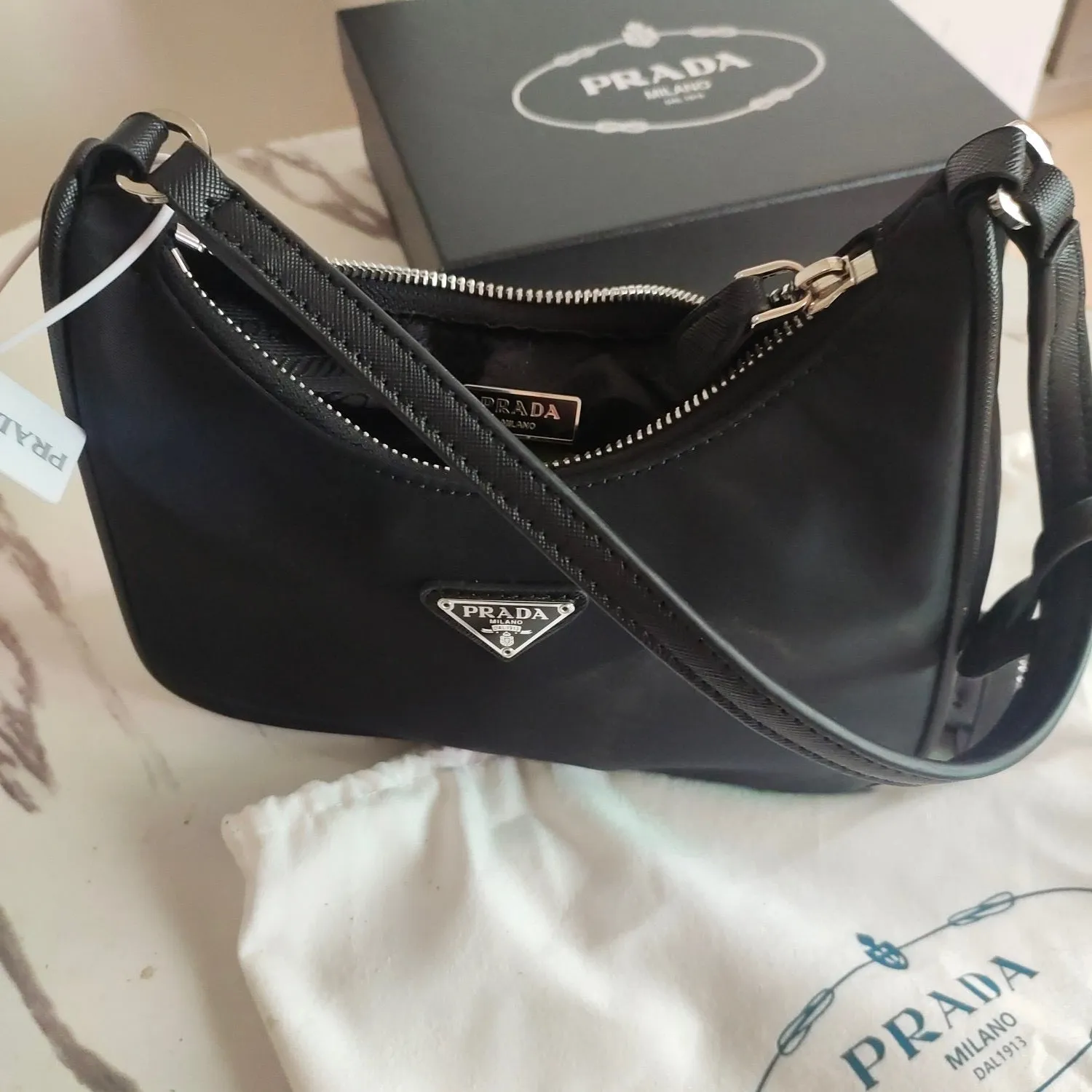 P Re-Edition 2005 Re-Nylon & Saffiano Mini Bag