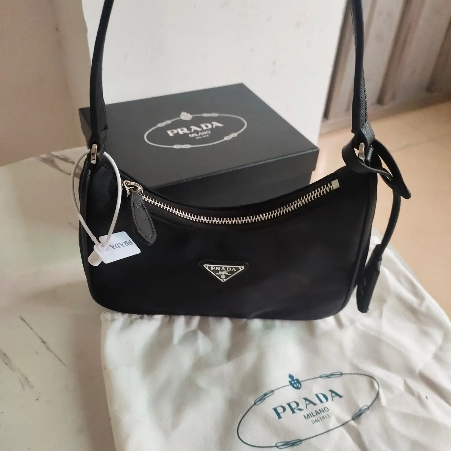 P Re-Edition 2005 Re-Nylon & Saffiano Mini Bag