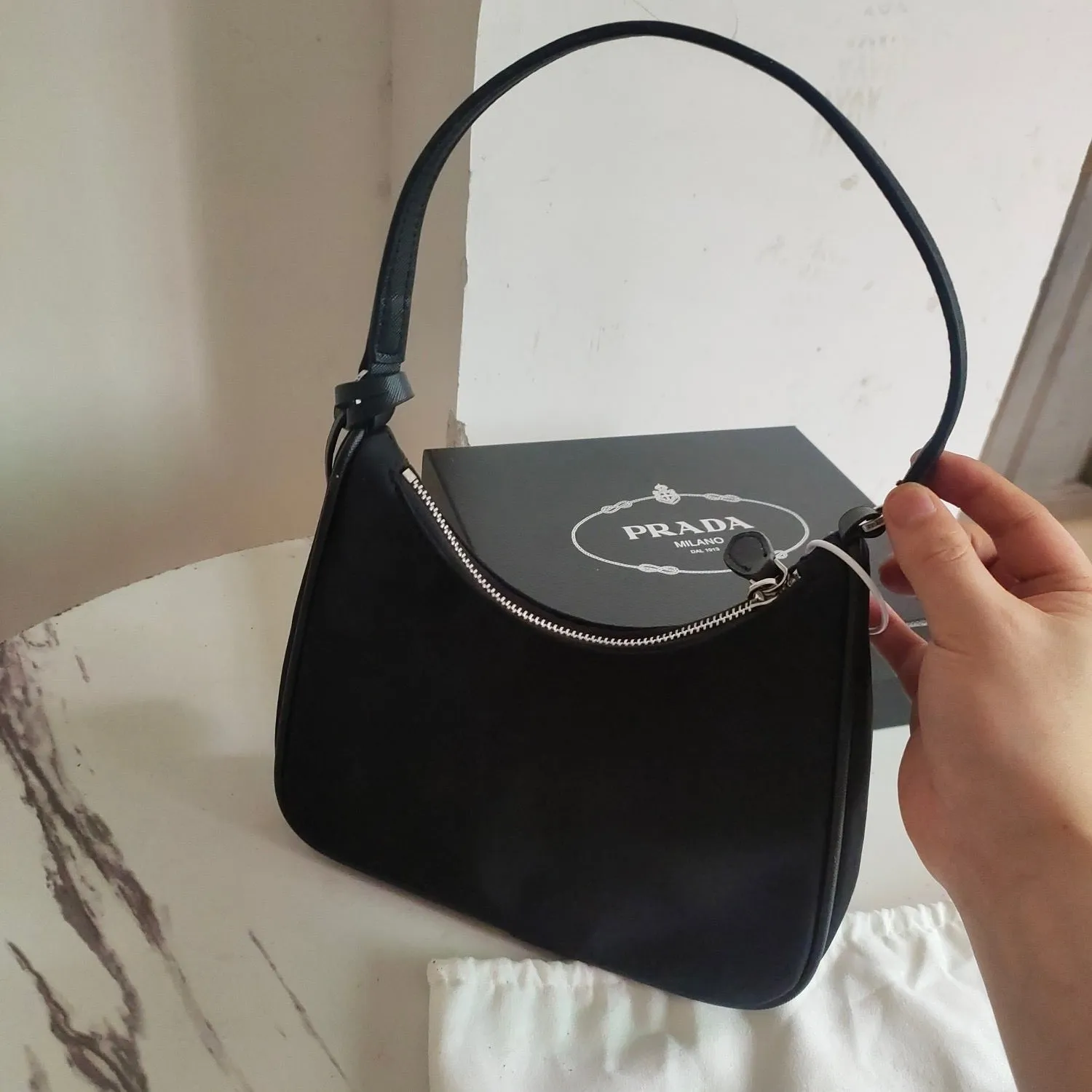 P Re-Edition 2005 Re-Nylon & Saffiano Mini Bag