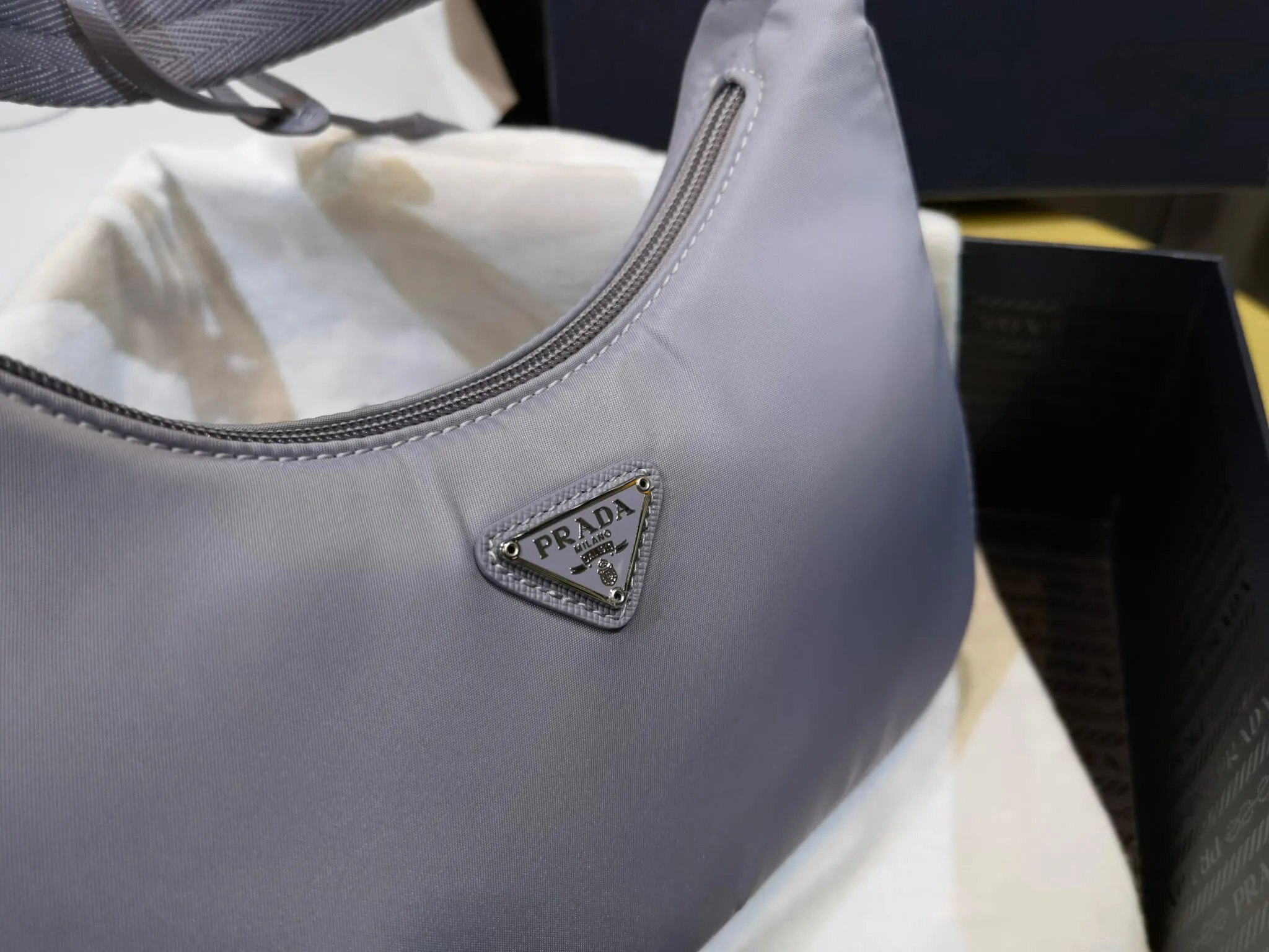 PRA Re-Nylon Prada Re-Edition 2000 mini bag Axillary pouch 1NE515 light purple