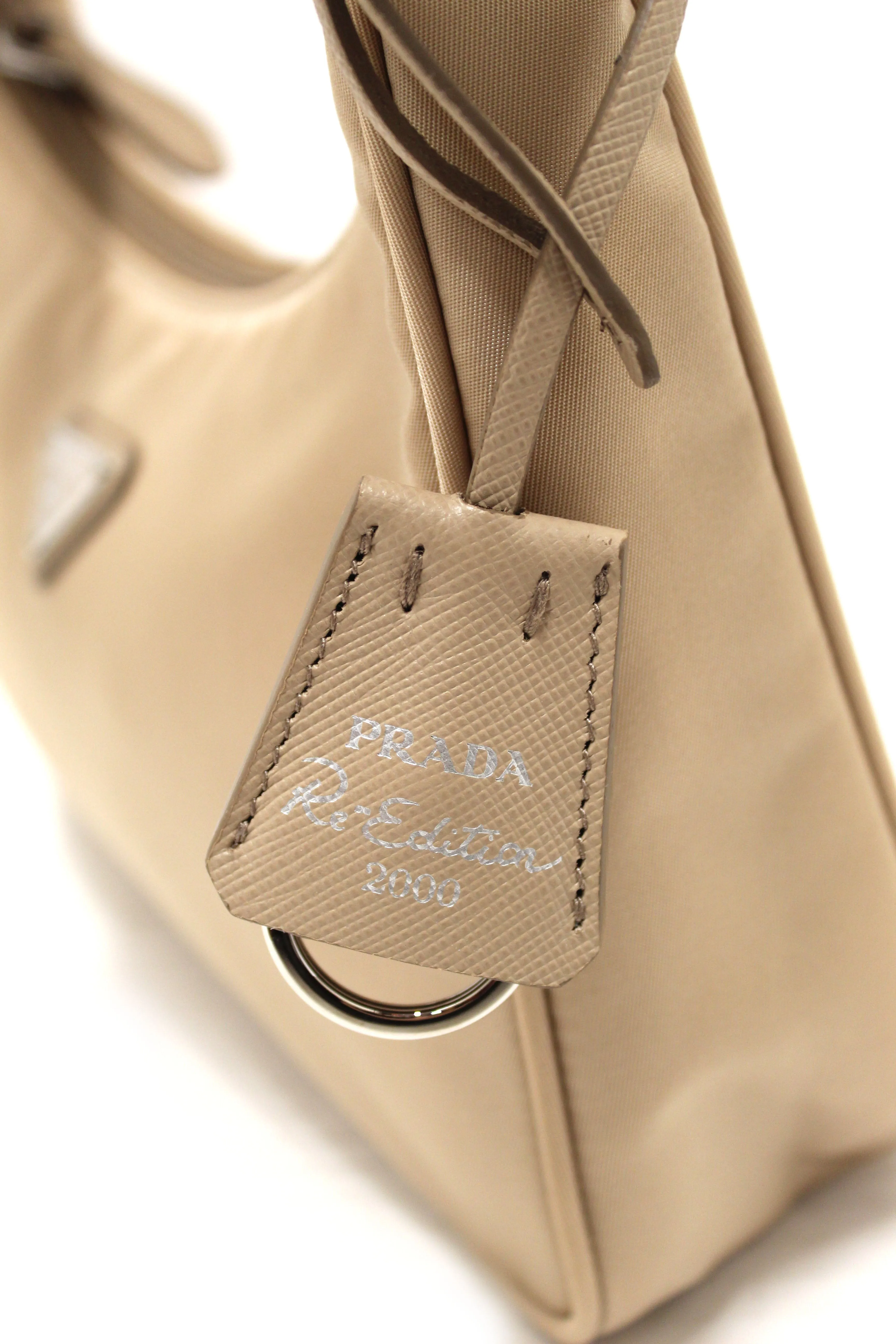 Prada Desert Beige Re-Nylon Re-Edition 2000 Mini Shoulder Bag