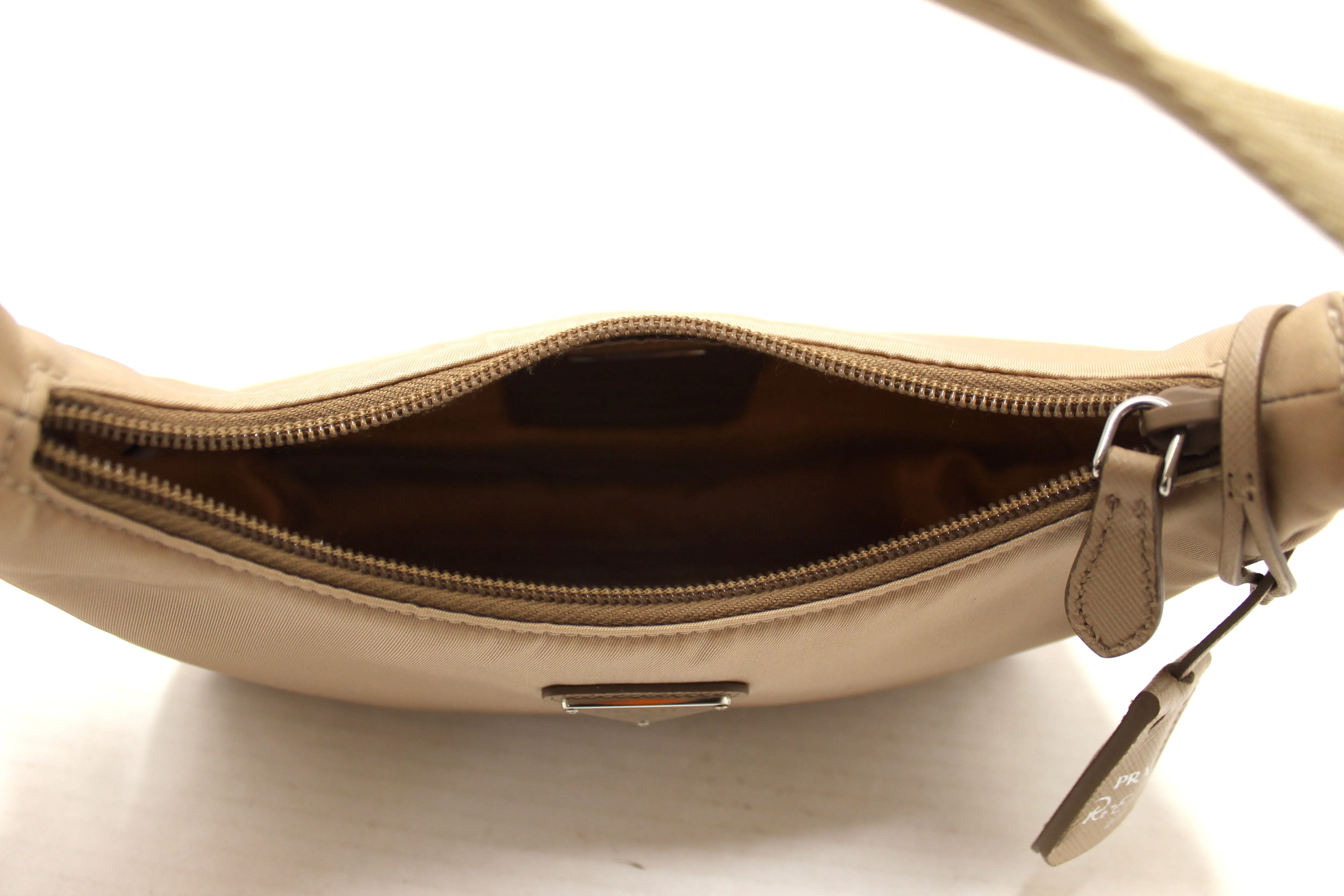 Prada Desert Beige Re-Nylon Re-Edition 2000 Mini Shoulder Bag