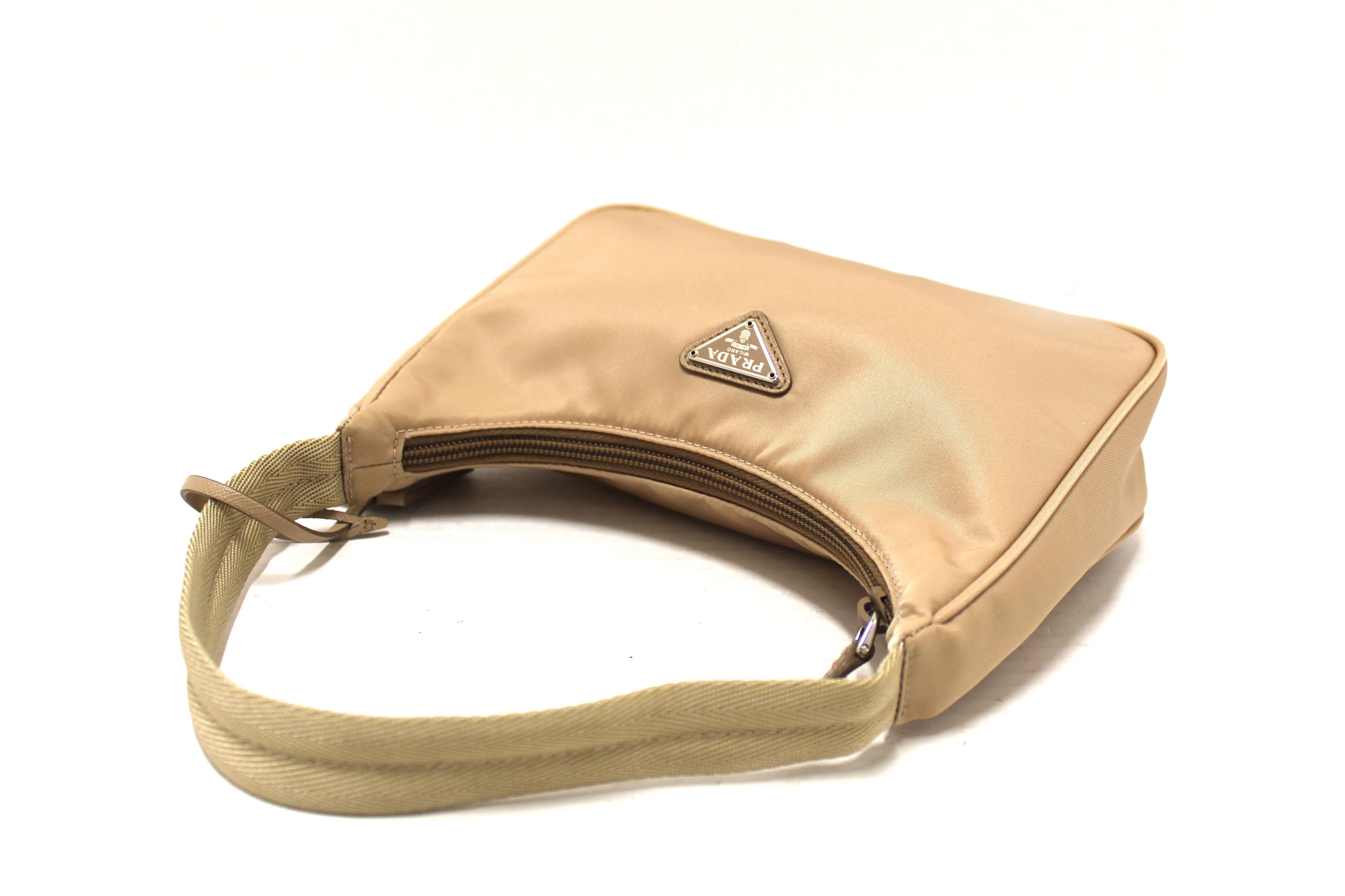 Prada Desert Beige Re-Nylon Re-Edition 2000 Mini Shoulder Bag