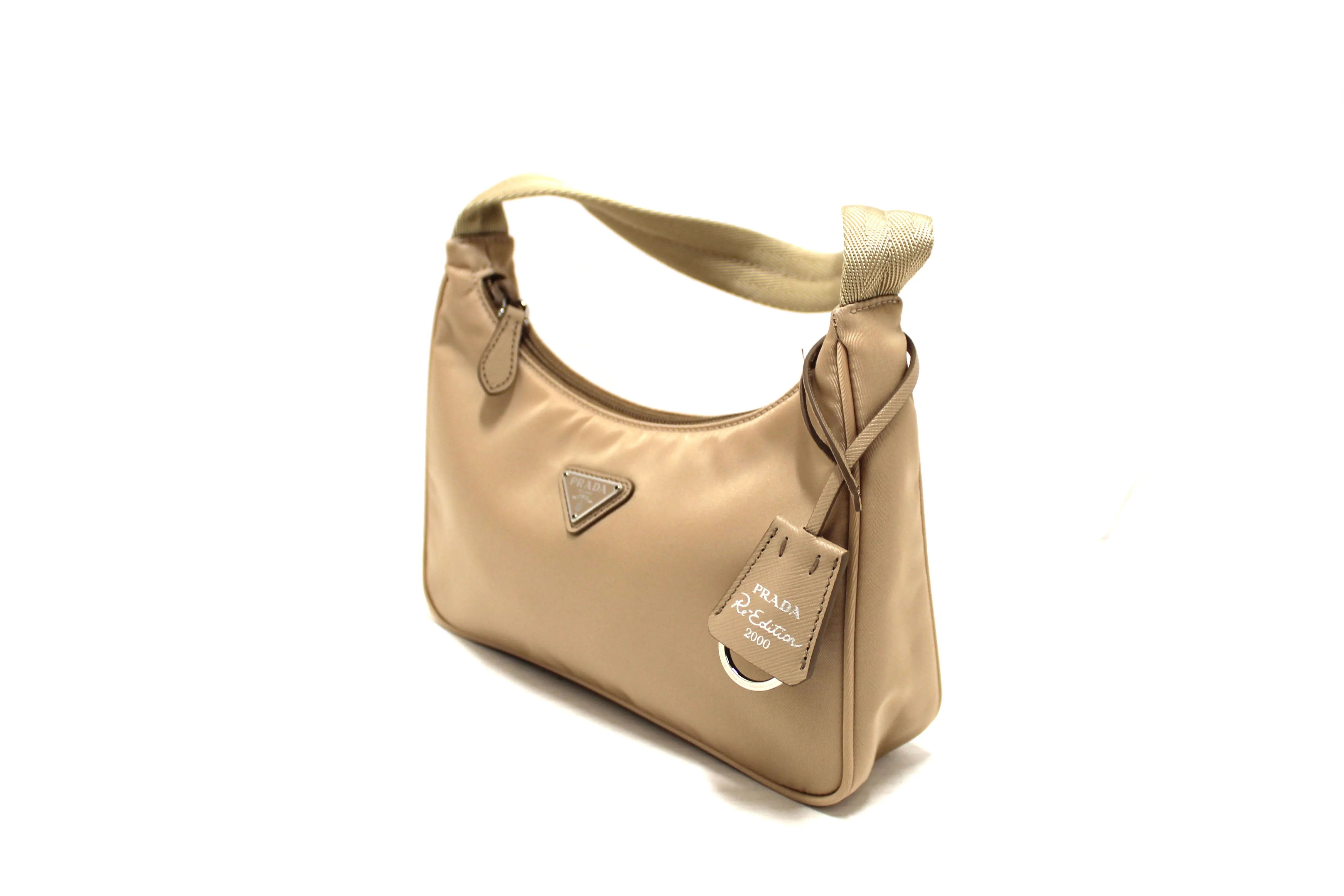 Prada Desert Beige Re-Nylon Re-Edition 2000 Mini Shoulder Bag
