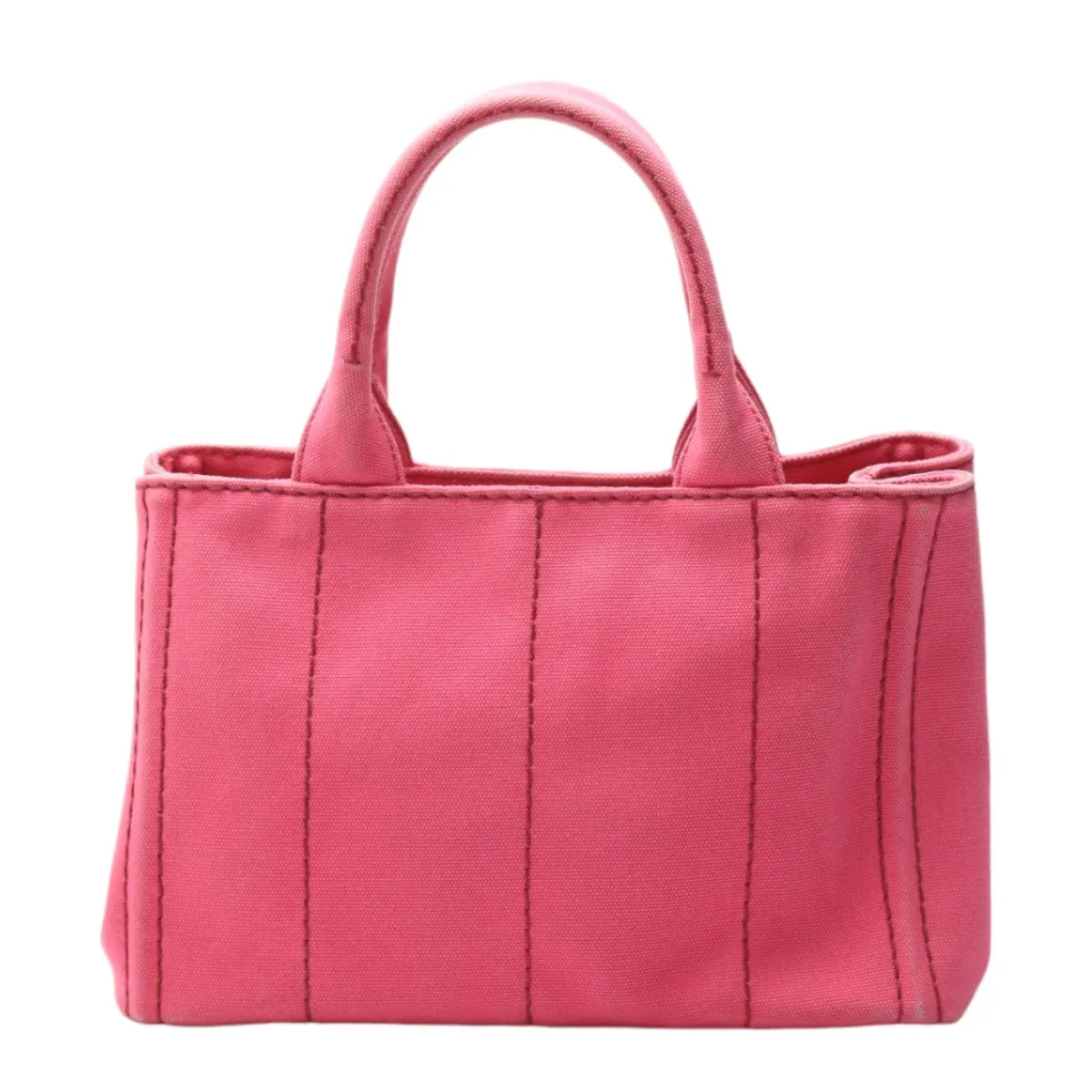 PRADA Tote Bag 1BG439 Cotton canvas pink Tote Bag Cotton canvas Canapa mini Women Used