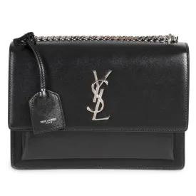 Saint Laurent Medium Black Sunset Monogram Shoulder Bag