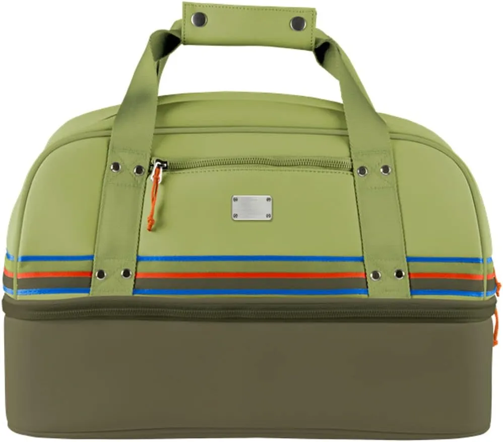 Sun Mountain Mid-Stripe Boston Bag - Loden Moss-Inferno