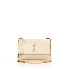 Sunset Medium In Smooth Vintage White Leather