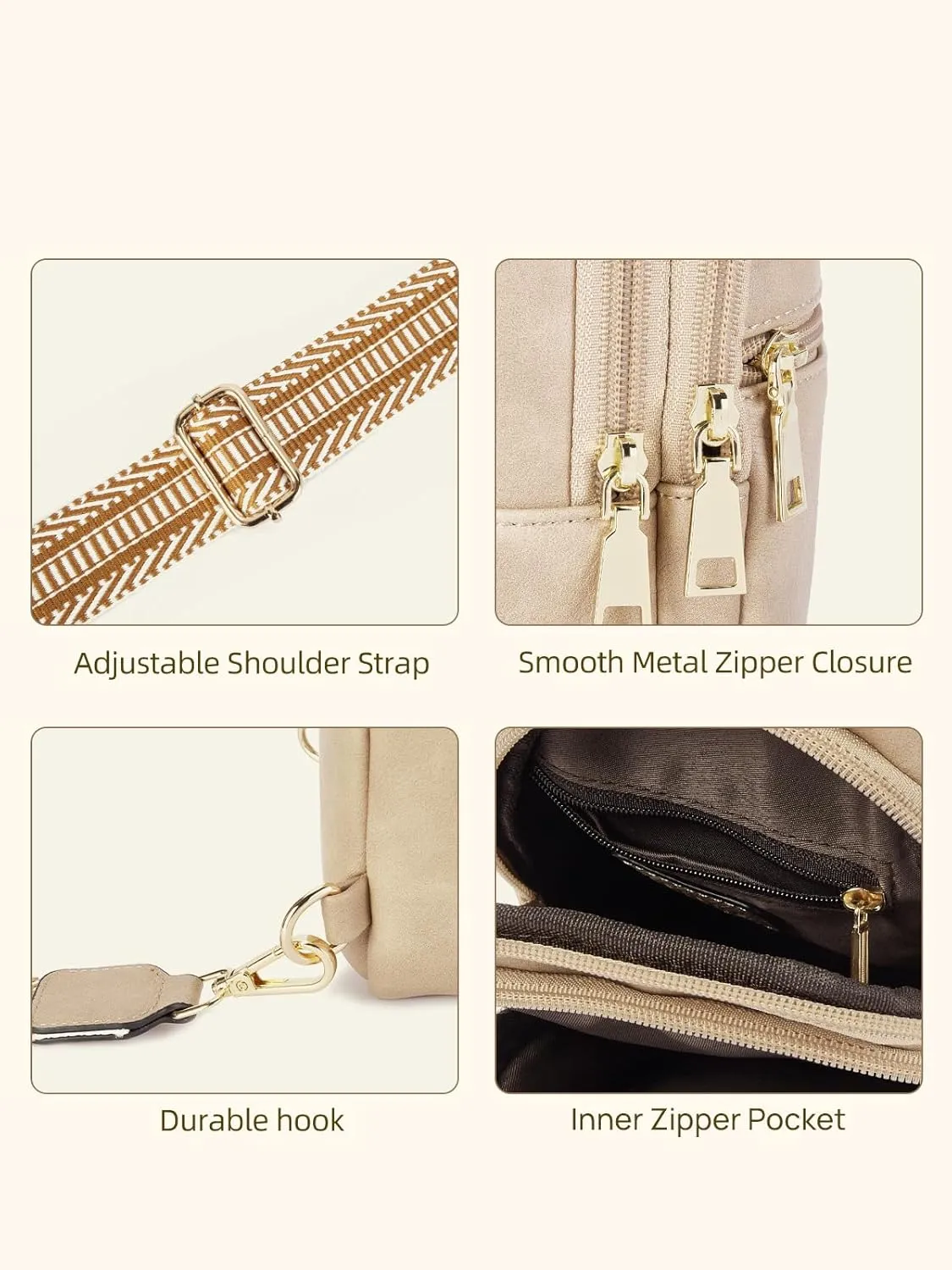 Telena Crossbody Bags for Women Cross Body Sling Bag with Adjustable Shoulder Strap