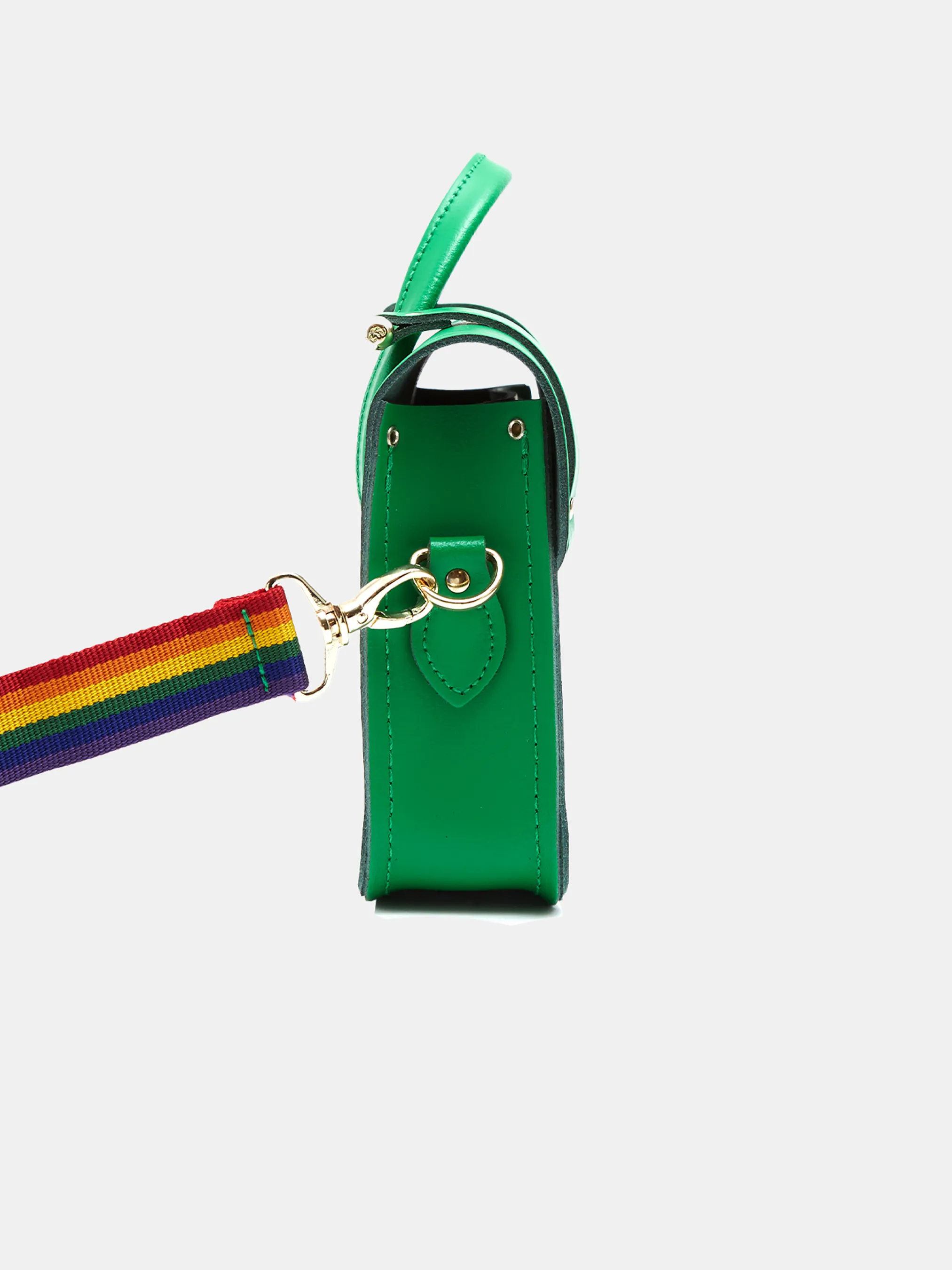 The Melody - Green with Rainbow Webbing Strap