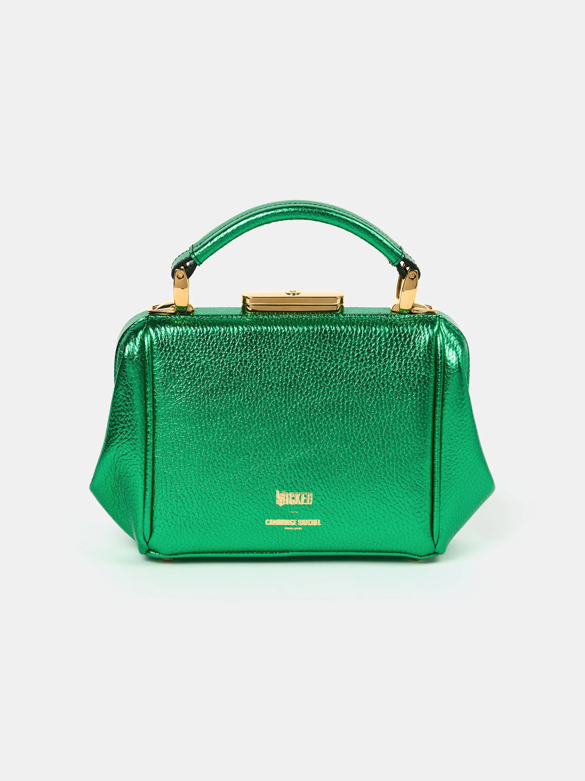 The Mini Sophie - Wicked Green Metallic Calf Grain