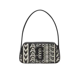 THE MONOGRAM SLINGSHOT FAUX-LEATHER SHOULDER BAG