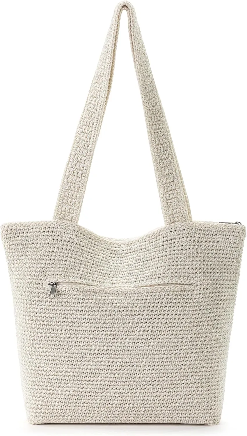 The Sak Casual Classics Tote Bag - Hand Crochet Woman's Purse For Everyday, Travel, Beach Bag - Handbag With Shoulder Straps