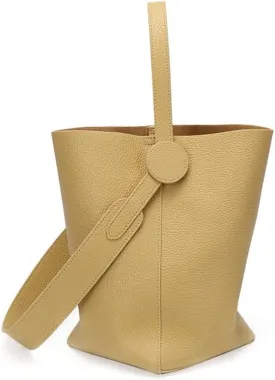 Top Layer Leather Elegant Women's Crossbody Bag Design Bag Women's Sigle Shoulder Portable Tote Bucket Bag